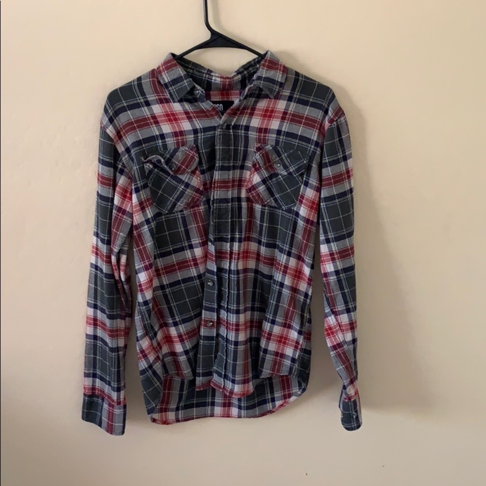 Men’s Small RSQ Flannel (Green, Red, White)